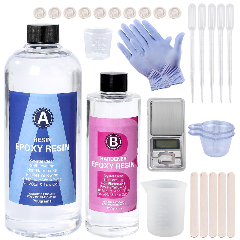 Art Craft Easy - Kit de résine époxy cristalline, mélange