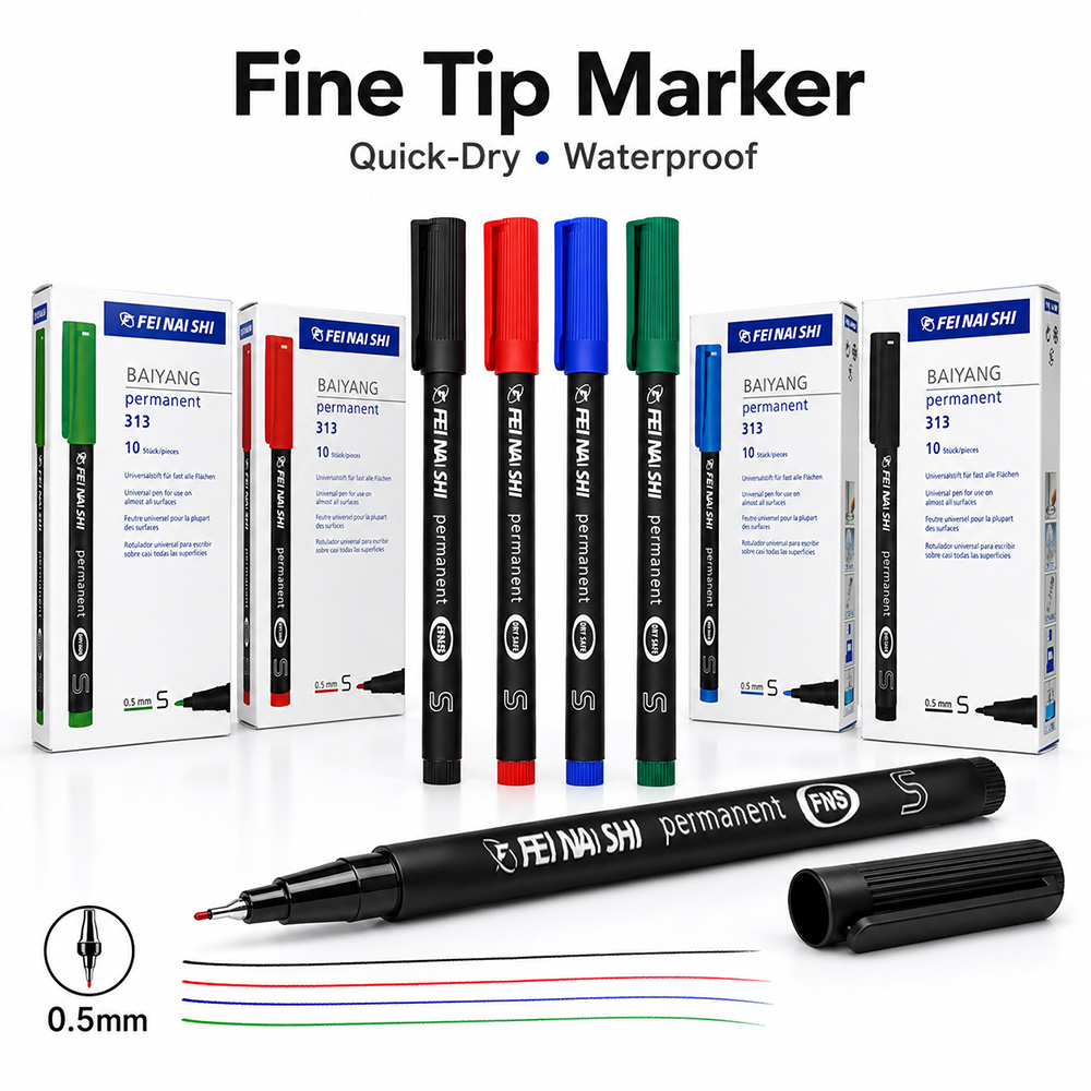 Illustration Marker Set - Stylos marqueurs permanents à pointe fine