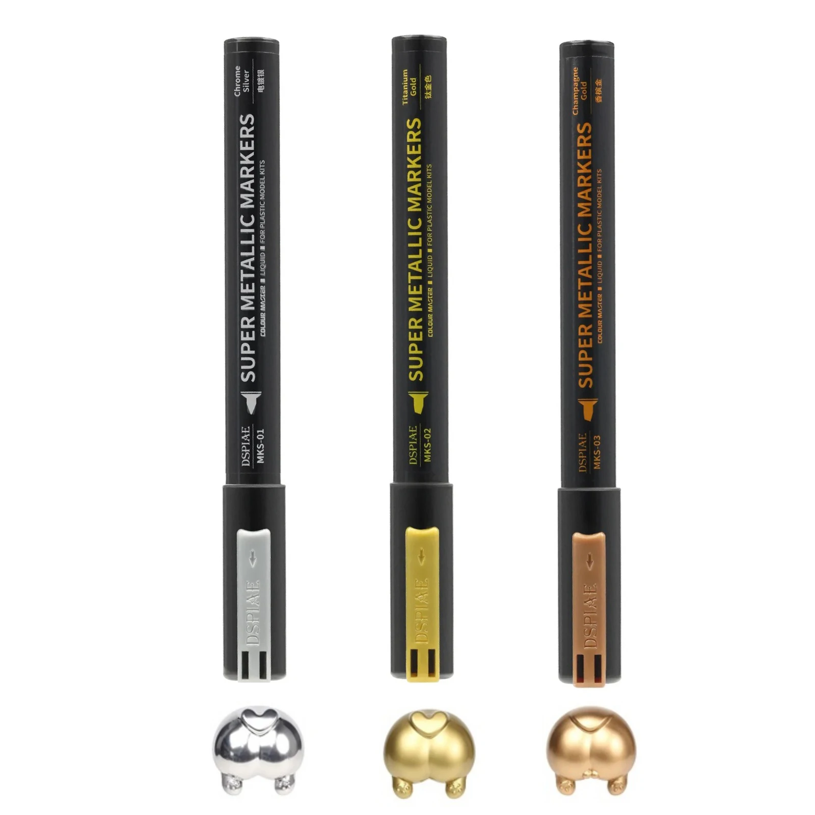 Illustration Marker Set - DSPIAE MKS-Marqueurs de documents super métalliques,