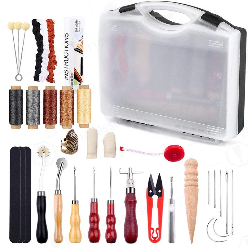 Leather Tooling Kit - Kit d'outils de couture manuelle pour
