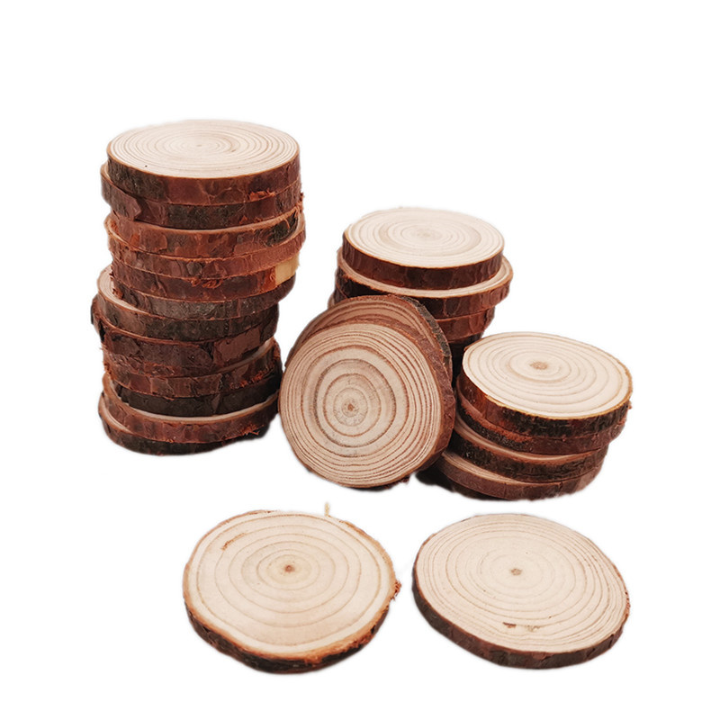 Art And Craft With Paint - Tranches de bois inachevées, disques découpés