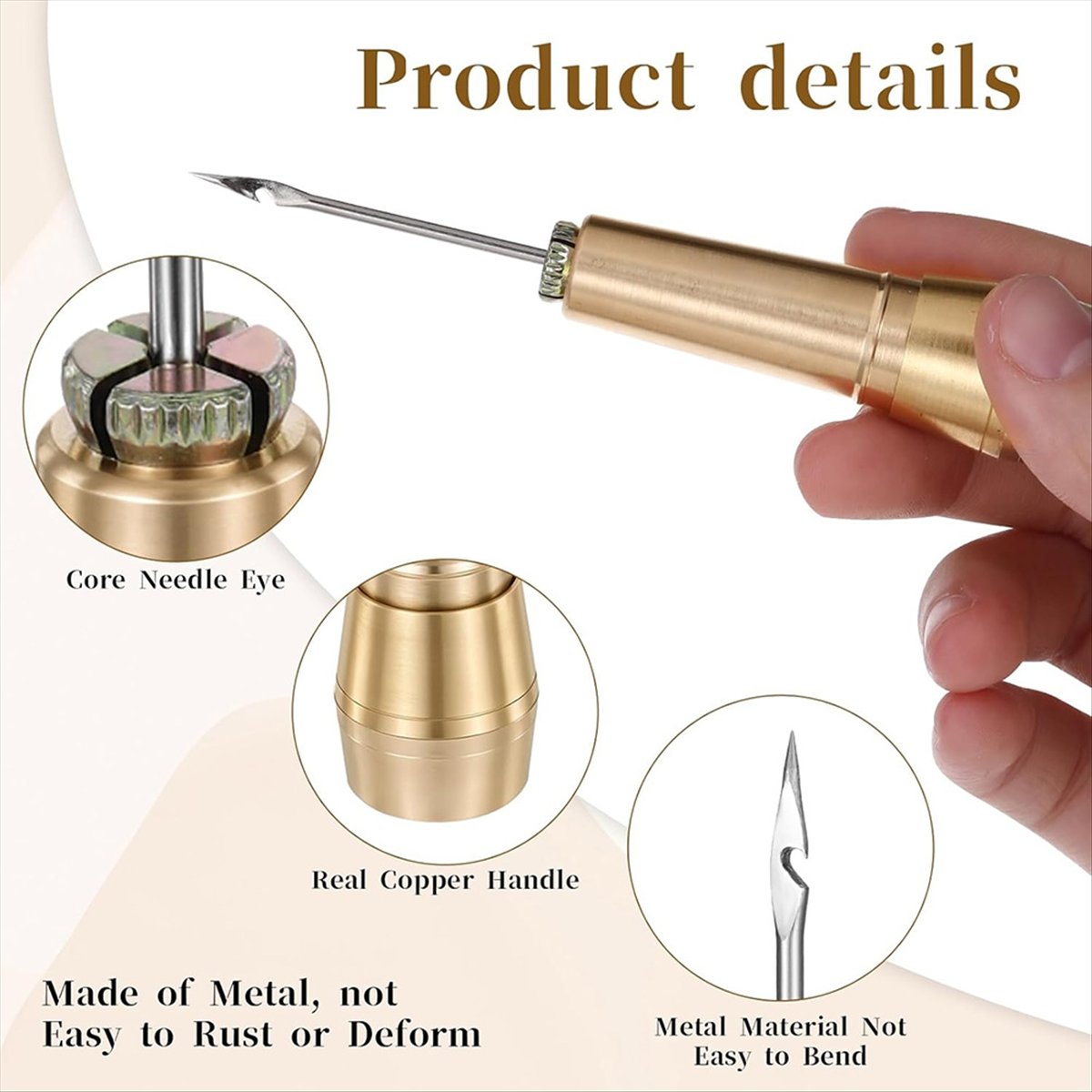 Leather Tooling Kit - Kit de poinçon de couture du