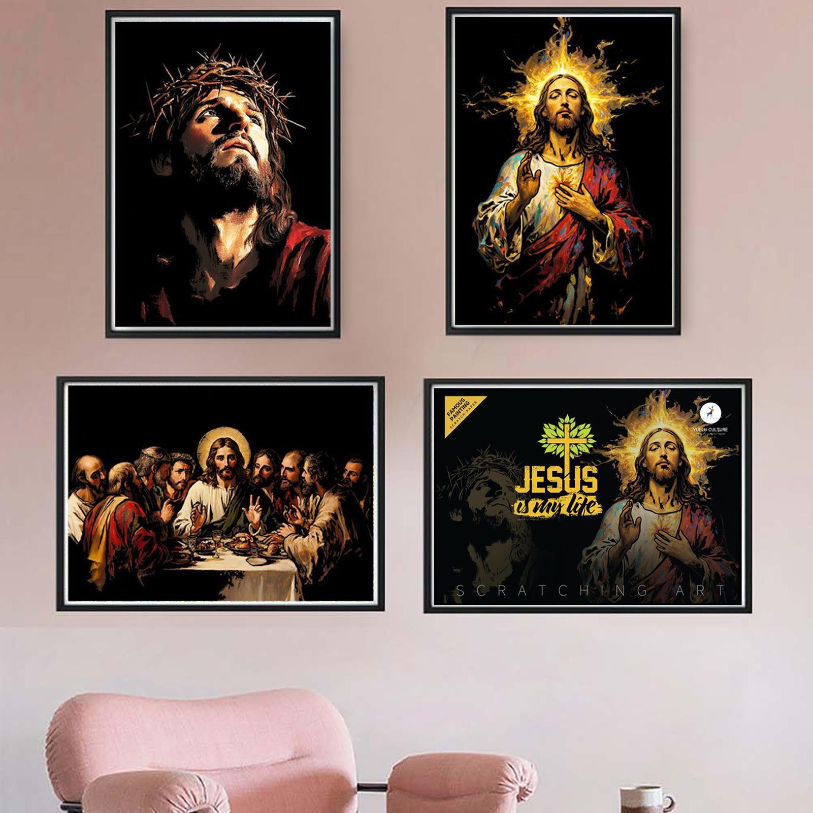 Livre à gratter jésus, peintur - Art Craft Book avis et prix