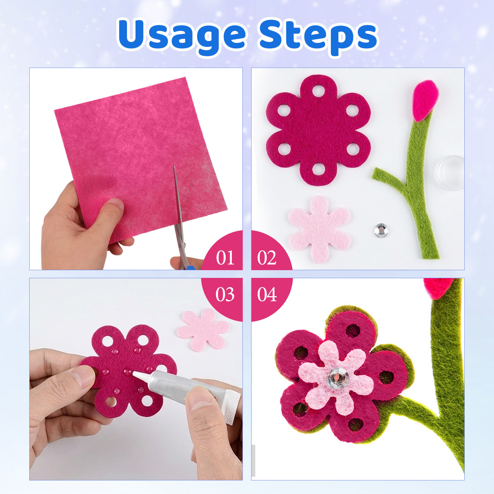 40 pièces de tissus non tissés - Art Craft Easy avis et prix