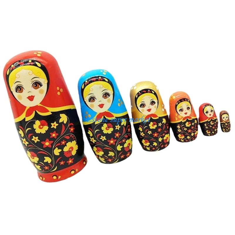 Poupées gigognes russes à 6 co - Art Craft Girl avis et prix