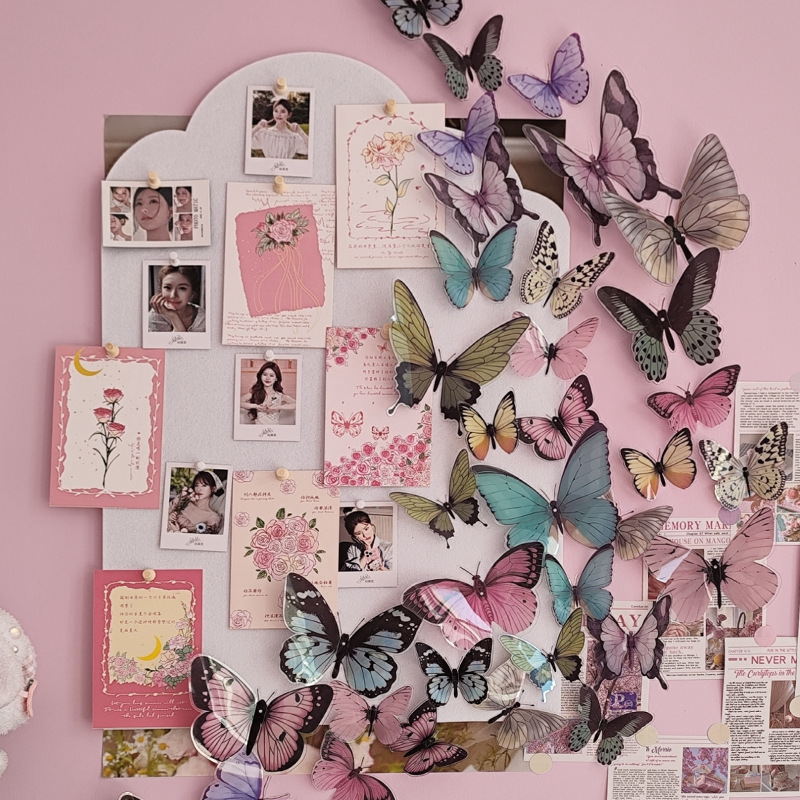 12 pièces 3D papillon Stickers - Art Craft Room avis et prix