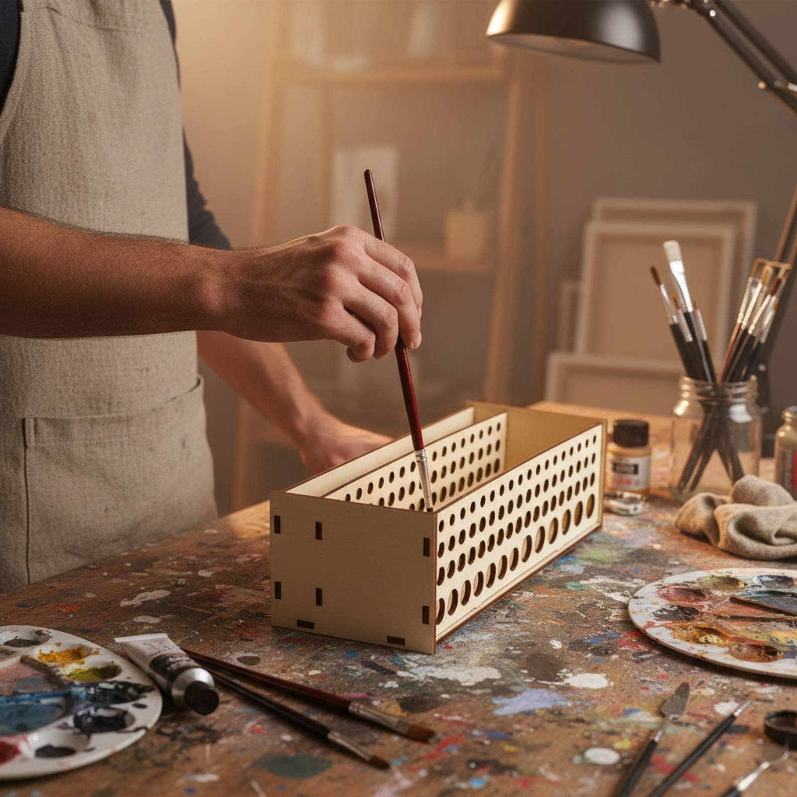 Support pour pinceaux à peintu - Art Craft Room avis et prix